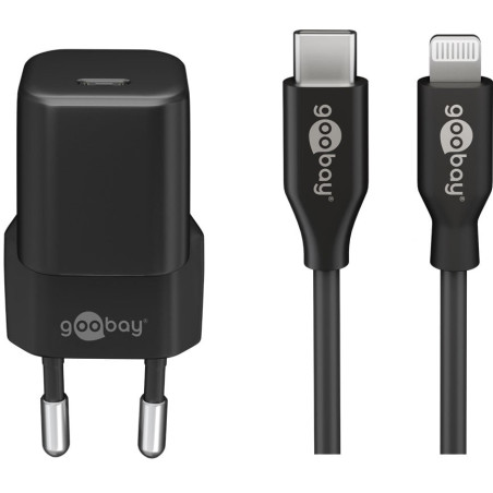 Caricatore goobay per smartphone 30w 3a usb-c nero 1pz [64574]