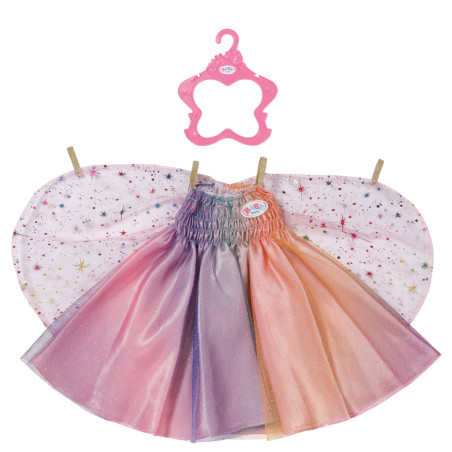 Vestito per bambola zapf creation baby born rainbow nightdress/43cm