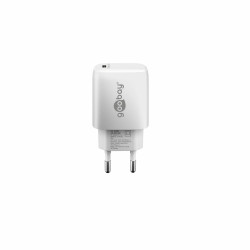 Caricabatterie rapido goobay usb-c pd gan 25w bianco [65368]