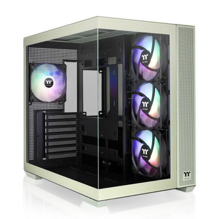Case thermaltake view 380 tg argb midi tower atx verde [ca-1z2-00mewn-00]