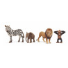 Set figurine schleich wild life afrika in plastica multicolore 4pz