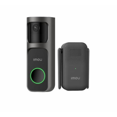Kit videocitofono imou doorball 2s 3mp/2k/esterno con wifi grigio