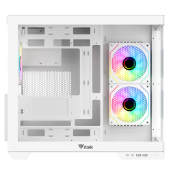 Case itek dark cave ds tower gaming atx ventola argb pannello laterale/frontale