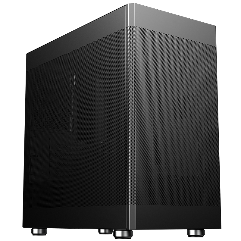 Case itek promesh 35b mini tower matx 2xusb3 tipo c 3 lati mesh nero