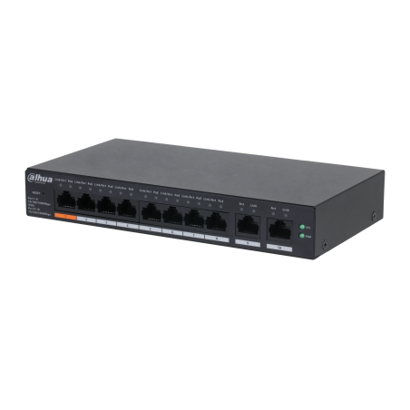 Switch dahua cs4010-8gt-60 gestito da cloud 10 porte con