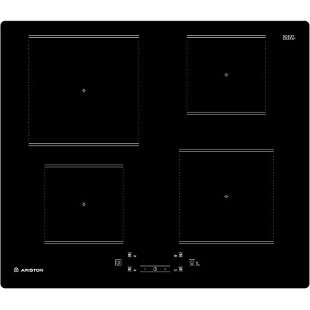 Piano cottura ariston aq0160sne da incasso a induzione 4 zone di