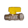 Rubinetto lineare metano-gpl 1/2"m x 1/2"f [enolgas