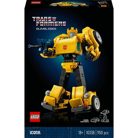 Set da costruzione lego icone transformers bumblebee 950pz giallo