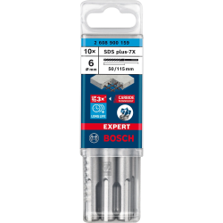 Punte da trapano bosch expert sds-plus-7x a percussione 6x50x115mm