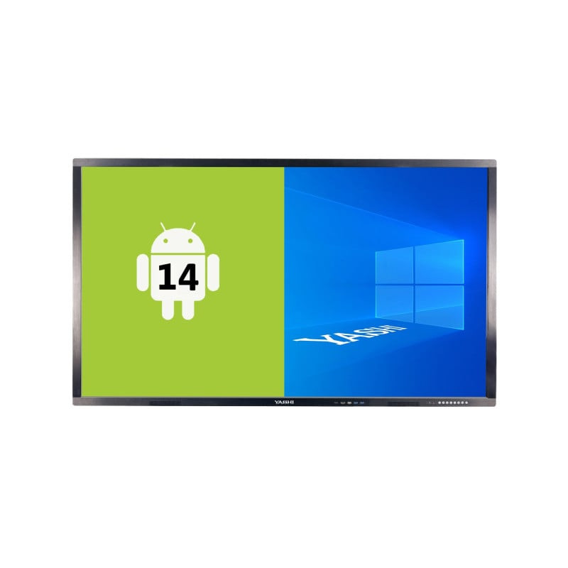 Schermo interattivo yashi ly6518 75" 4k 4/32 a14 wifi6 nero