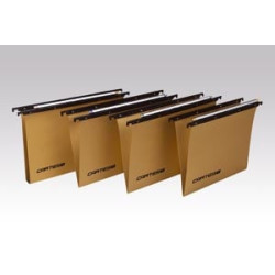 Cartella sospesa in cartone bertesi 39/u-3 avana certesio 100/395