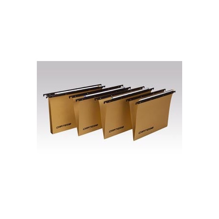 Cartella sospesa in cartone bertesi 39/u-3 avana certesio 100/395