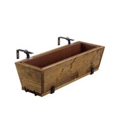 Portavaso rett. legno c/balconetta reg. 55 buzzi [metallurgica]