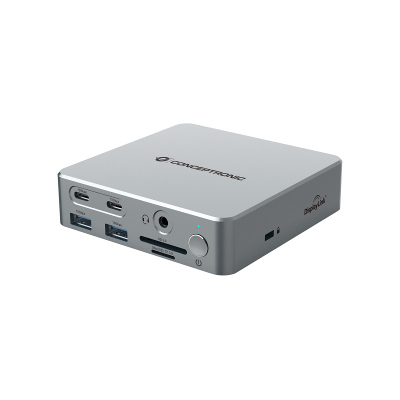 Docking station conceptronic donn25g displaylink 15in1 usb 3.2 gen2
