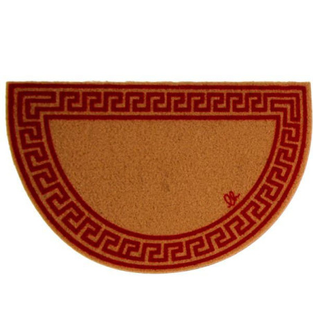 Zerbino olivo tappeti eco-cocco classic mezzaluna 40x65cm multicolore