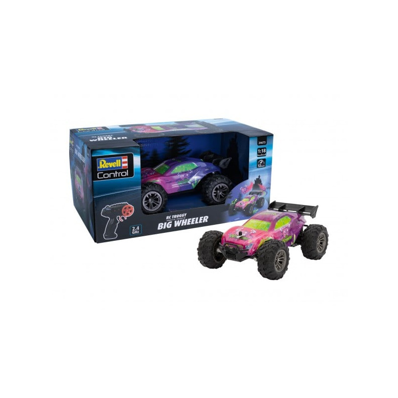 Veicolo telecomandato revell 24673 rc car big wheeler 1/18 2.4ghz