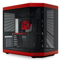 Case hyte y70 middle tower standard atx vetro temperato nero/rosso