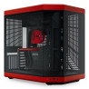 Case hyte y70 middle tower standard atx vetro temperato nero/rosso