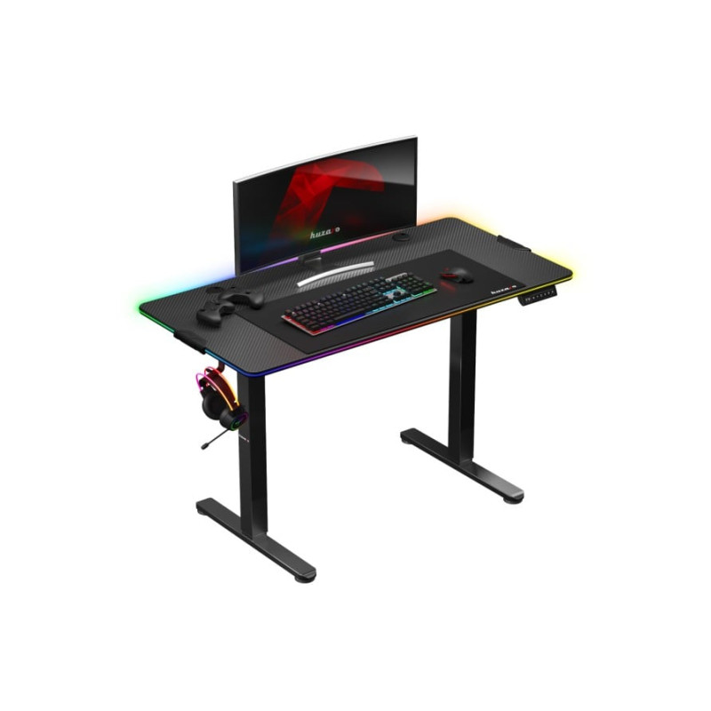 Scrivania elettrica huzaro hero 8.2 rgb in altezza regolabile max