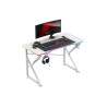 Scrivania da gioco hero 1.7 rgb piedini regolabili bianco [hz-hero