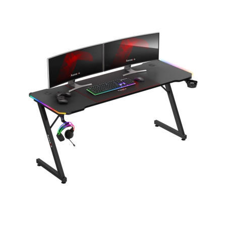 Scrivania da gioco huzaro hero 4.8 rgb piedini regolabili 160x60cm