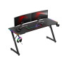 Scrivania da gioco huzaro hero 4.8 rgb piedini regolabili 160x60cm