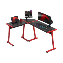 Scrivania da gaming huzaro hero 6.0 piedini regolabili 147Ã?112cm