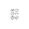 Formine tescoma tagliapasta biscotti symbol set 6 [tescoma]