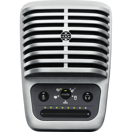 Microfono a condensatore shure motiv mv51 usb/lightning grrigio [motivmv51]