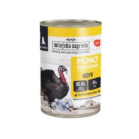 Cibo umido per cani wiejska zagroda monoproteico tacchino 400g