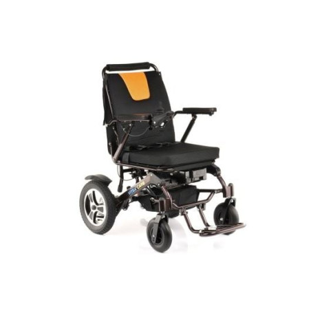 Sedia a rotelle elettrica mdh easy go w459 nero/arancione