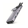 Hub usb axagon hmc-5h60 hdmi 4k 2xusb-a/1xusb-c grigio