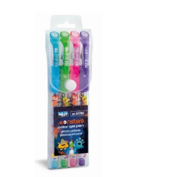 Set di penne lebz glitterato multicolore 4pz [61786]
