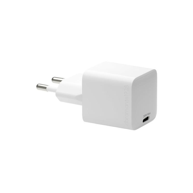 Alimentatore da rete dbramante 1928 re-charge usb-c 30w bianco