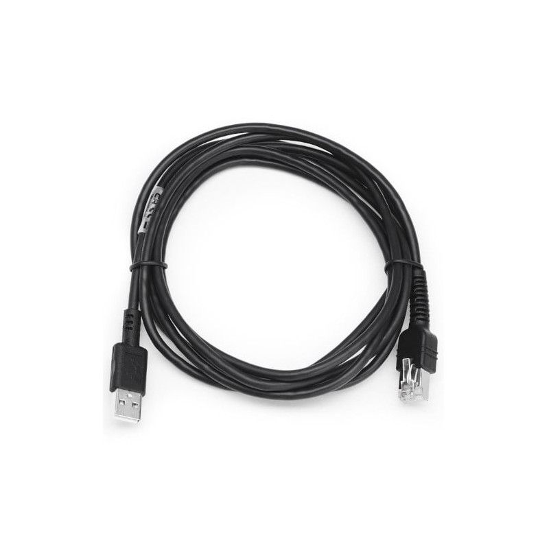 Cavo di trasferimento dati zebra ds55 usb da 7 piedi nero [cbl-u10755-01]