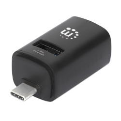 Hub usb manhattan 180993 usb 3.2 a 3 porte nero [180993]