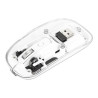 Mouse manhattan 190275 wireless/usb/ottico/1600dpi/4 tasti/trasparente/bianco