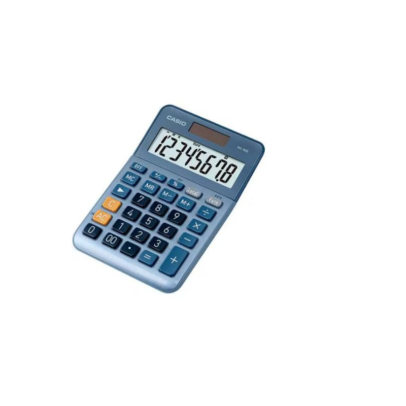 Calcolatrice da tavolo casio ms-80e display 8 cifre blu [ms-80e-w-ep]