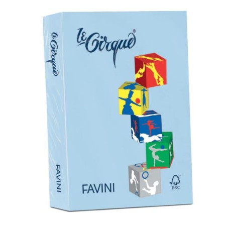 Carta in risma favini le cirque a3 500 fogli blu [a717353]