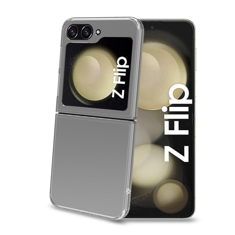 Custodia celly folding per samsung galaxy z flip 6 transparente [folding01cl]