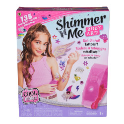 Spin master shimmer me body art set di tatuaggi temporanei multicolore