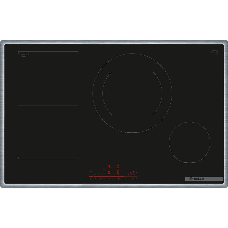 Piano cottura bosch pvs845hb1e ad induzione con 4 fuochi nero [pvs845hb1e]