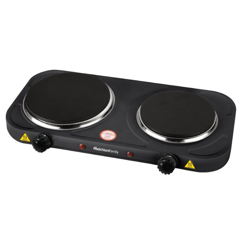 Fornello elettrico melchioni 2500w nero [cook 2 nero]
