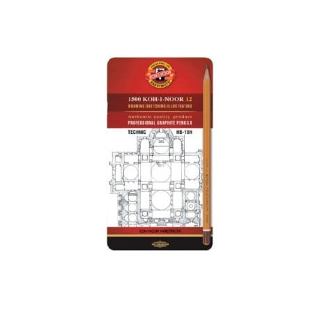 Matite grafite koh i noor giallo/marrone 12pz [h1502-i]