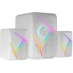 Altoparlante mars gaming ms-h21 subwoofer rgb 2.1 bianco