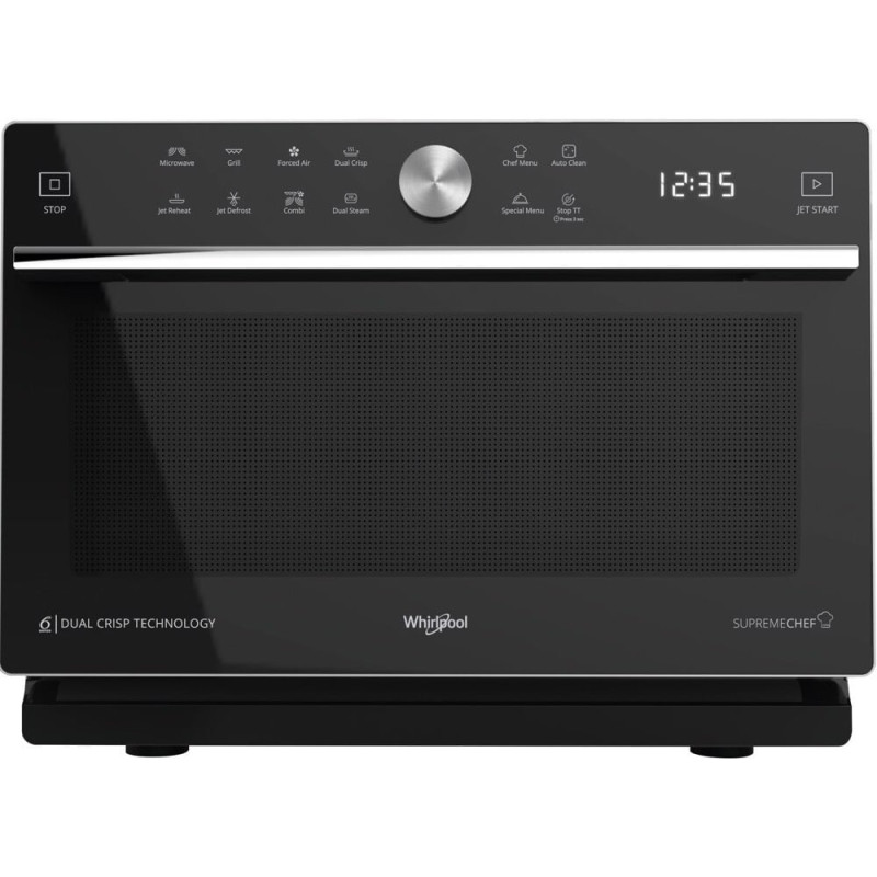 Microonde whirlpool mwsc 933 sb 33l/900w/nero/argento [mwsc 933 sb