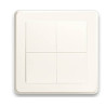 Interruttore a muro shelly blu wall switch 4 bianco [shelly_b_ws_4]