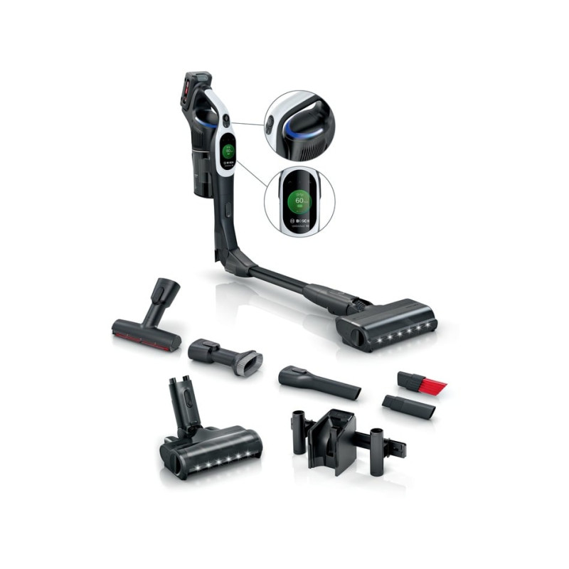 Aspirapolvere bosch bcs1041wac verticale 18v/0.4l/nero/bianco