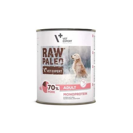 Cibo umido per cani adulti vetexpert raw paleo turkey 400 g