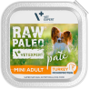Cibo umido vetexpert raw paleo pate mini tacchino per cani adulti